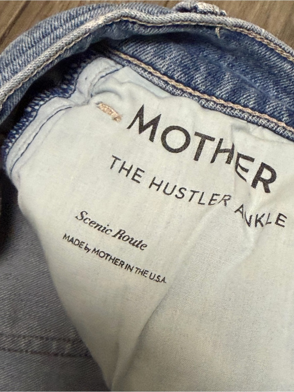 MOTHER The Hustler Ankle Jeans Scenic Route Medium Wash Flare Leg Sz 28 - Picture 10 of 14